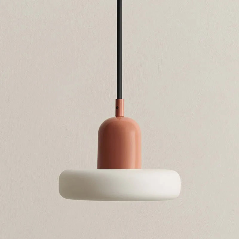 French Cream Style Glass Pendant Light Minimalist Bedside Lamp Bar Counter Restaurant Light Corridor Entrance Lighting Fixture