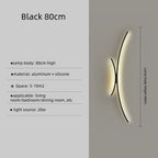 LED Wall Lamp Modern Minimalist Linear Wall Sconce Designer for Bedroom Living Room Hallway Kitchen Home Accent Wall Decor