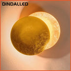 Eclipse-Shaped LED Wall Sconce Light for Bedroom Living Room Stair Hallway Bedside Indoor Modern Decorative Fixture