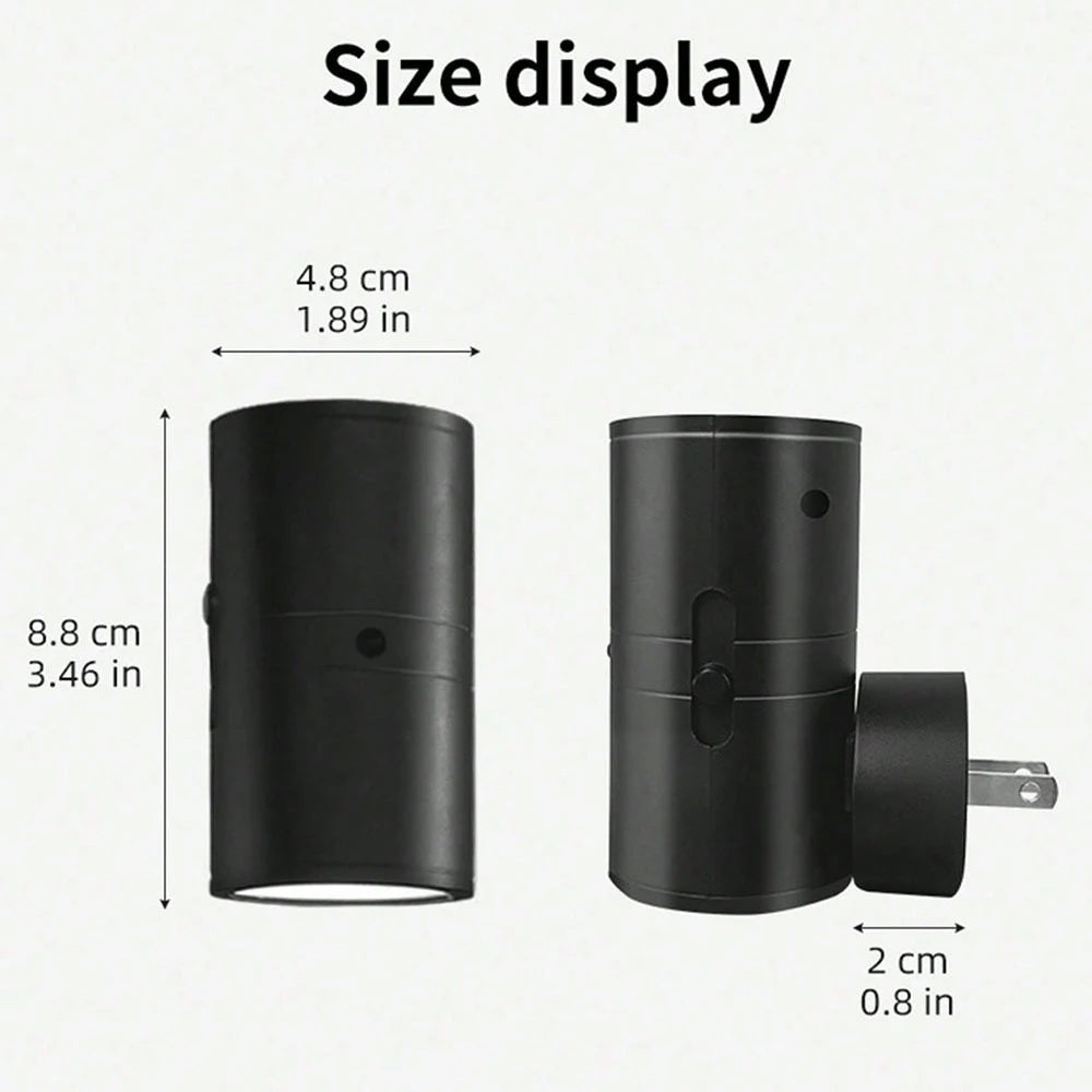Cylindrical Night Lights Plug into Wall Dimmable LED Nightlight with Light Sensor Adjustable Brightness for Hallway Bedroom