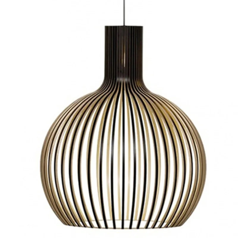 Modern Lighting Wooden Ceiling Hanging Light Nordic Natural Wood Pendant Lamp for Restaurant Hotel Villa Cafe Living Dining Room