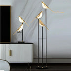 Scandinavia Designer LED Floor Lamps with Bird Illumination Table Desk Light for Bedroom Living Room
