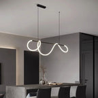 Nordic Home Decor Line Chandeliers for Dining Room Lustre Pendant Lights Hanging Lamps for Ceiling Light Fixture Indoor Lighting