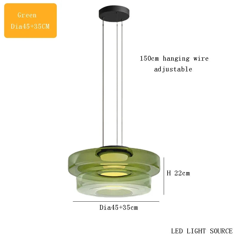 Italy Design Glass Pendant Lights Artistic Creative Modern LED Chandeliers Home Restaurant Cafe Decor Hanging Lamps