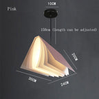 Novelty Pendant Lights Book Decoration Hanging Lampsstudy Room Library Minimalist Staircase Lights for Bookstore Decoration