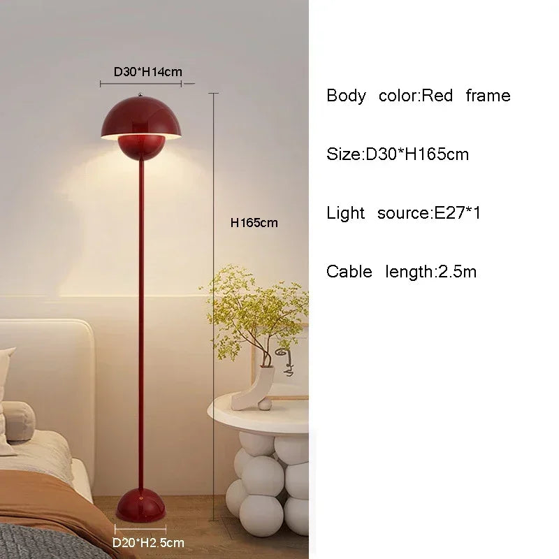 Danish Bud Floor Lamp E27 Bulb Table Desk Light