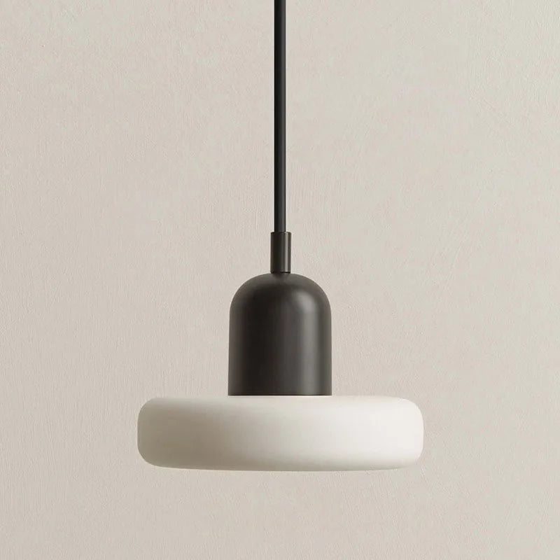 French Cream Style Glass Pendant Light Minimalist Bedside Lamp Bar Counter Restaurant Light Corridor Entrance Lighting Fixture