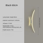 LED Wall Lamp Modern Minimalist Linear Wall Sconce Designer for Bedroom Living Room Hallway Kitchen Home Accent Wall Decor