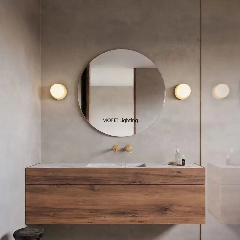 Nordic Globe Glass Wall Lamp Bathroom Mirror Front Minimalist Modern Bedroom Bed Sconce Lighting Fixtures Lamparas Home Decor