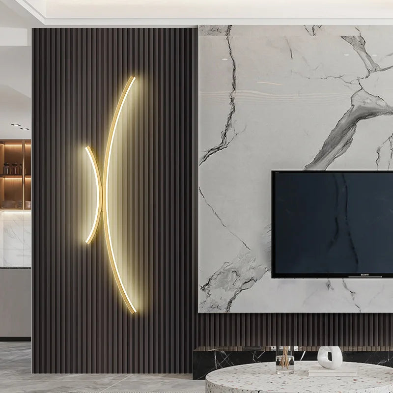 LED Wall Lamp Modern Minimalist Linear Wall Sconce Designer for Bedroom Living Room Hallway Kitchen Home Accent Wall Decor