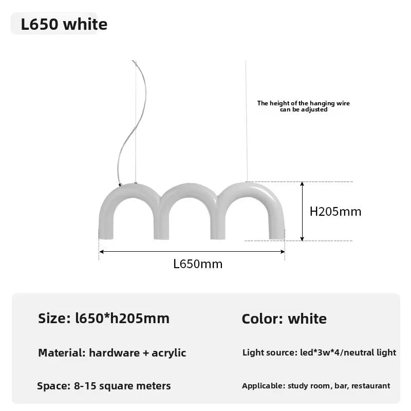 Modern LED Chandelier Minimalist Pendant Light for Restaurant Bar Living Room Kitchen Home Decor Indoor Lighting Hanging Lamp
