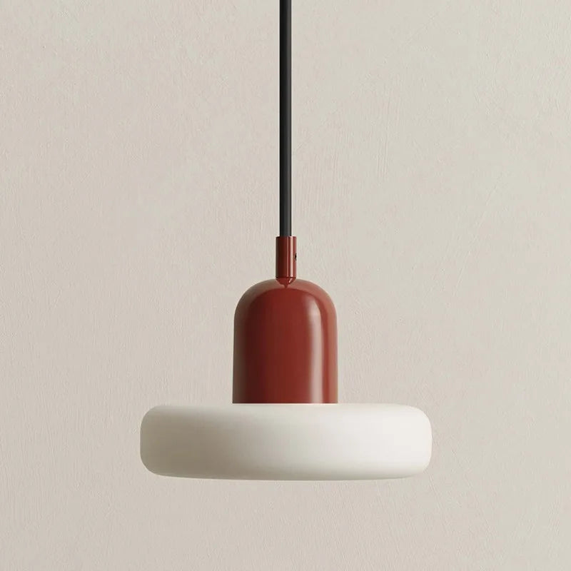 French Cream Style Glass Pendant Light Minimalist Bedside Lamp Bar Counter Restaurant Light Corridor Entrance Lighting Fixture