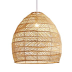 Hand Knitted Rattan Pendant Lamp Suspension Chandelier Ceiling Hanging Light Luminaire Loft Living Dining Room Home Decor