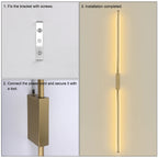 Nordic Style 120CM LED Long Wall Lamp Indoor Long LED Wall Light for Home Decoration Bedroom Living Room Sofa Background