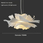 Modern Cream Style Lighting Creative Petal Bedroom Lamp Warm Master Bedroom Room Study Pendant Lamp