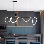 Nordic Home Decor Line Chandeliers for Dining Room Lustre Pendant Lights Hanging Lamps for Ceiling Light Fixture Indoor Lighting