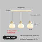 Cream Style Bedroom Pendant Lamp Simple Children'S Bedside Lamp Modern Creative Pumpkin Light Nordic Restaurant Lighting Fixture