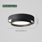 Nordic LED Ceiling Lamp Designer Living Dining Room Chandelier Lighting Creative Master Bedroom Ceiling Lights White Black Gray