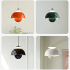 Modern Nordic Danish Designer LED Pendant Light Flower Bud Decor Art Hanging Chandeliers Lamp Home Bedroom Kitchen Bedside Light