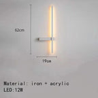 Nordic Lamp Minimalist LED Wall Lights Aluminium Living Room Bedroom Sconce Home Decor Art Design Free Collocation Dropshipping