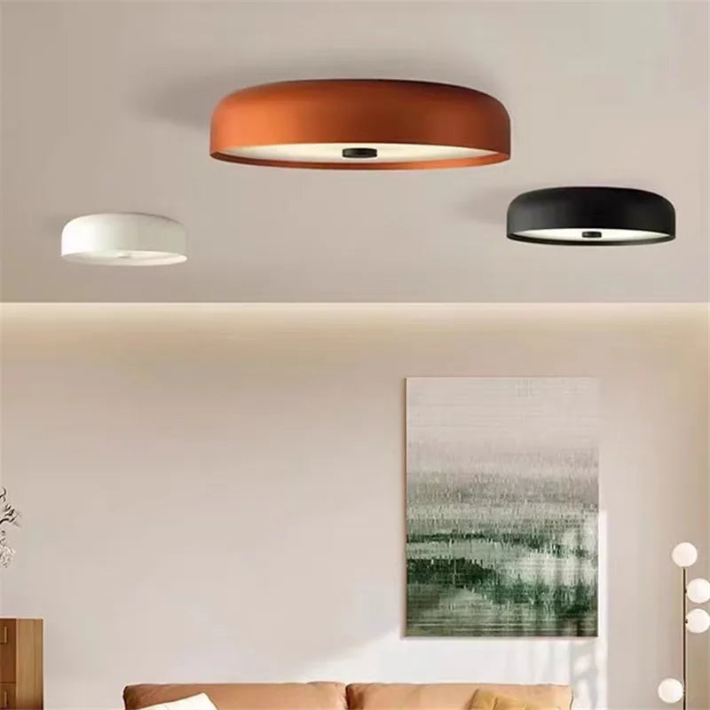 2025 Nordic round Ceiling Light Orange Minimalist Circle Lights for Kitchen Living Room Children'S Room Decor Hallway Aisle Lamp
