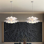 Modern Cream Style Lighting Creative Petal Bedroom Lamp Warm Master Bedroom Room Study Pendant Lamp