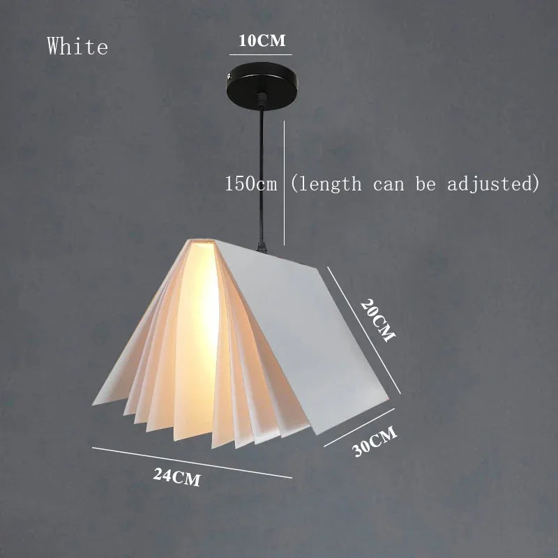 Novelty Pendant Lights Book Decoration Hanging Lampsstudy Room Library Minimalist Staircase Lights for Bookstore Decoration