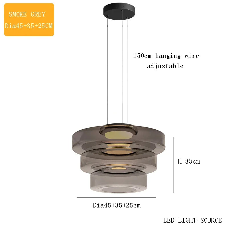 Italy Design Glass Pendant Lights Artistic Creative Modern LED Chandeliers Home Restaurant Cafe Decor Hanging Lamps