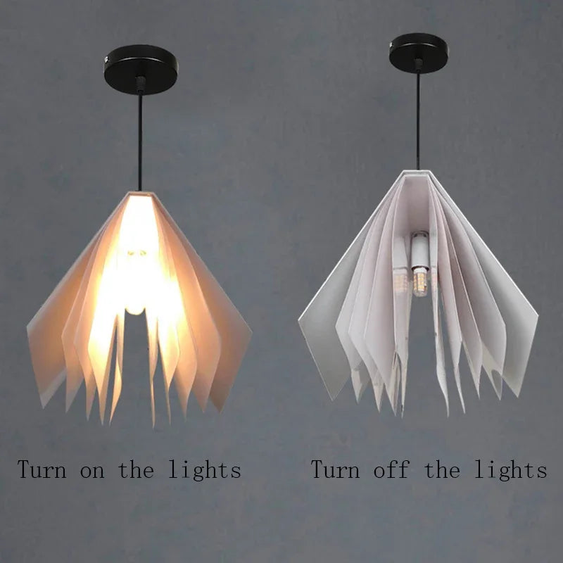 Novelty Pendant Lights Book Decoration Hanging Lampsstudy Room Library Minimalist Staircase Lights for Bookstore Decoration