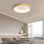 Moderm Wood Grain LED Ceiling Light Nordic Iron Ultra-Thin round Lamp 30/40/50M for Living Room Bedroom Study Home Decorat Lamp