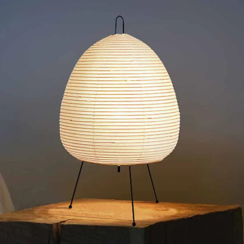 Japanese Design Akari Noguchi Yong Table Lamp Rice Paper Standing Lamp Bedroom Home Decor Study Living Room Bar Light Fixtures