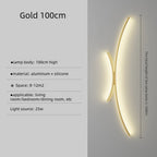LED Wall Lamp Modern Minimalist Linear Wall Sconce Designer for Bedroom Living Room Hallway Kitchen Home Accent Wall Decor