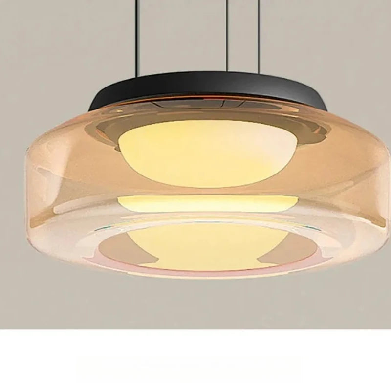 Italian Minimalist Glass Pendant Light Art Creative Modern Decoration LED Chandelier for Home Restaurant Bar Balcony Corridor