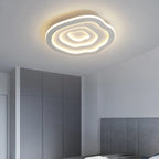 Modern White LED Ceiling Light with Remote Control - Dimmable Surface Mounted for Living Room Bedroom Kitchen Smart Home Lightin