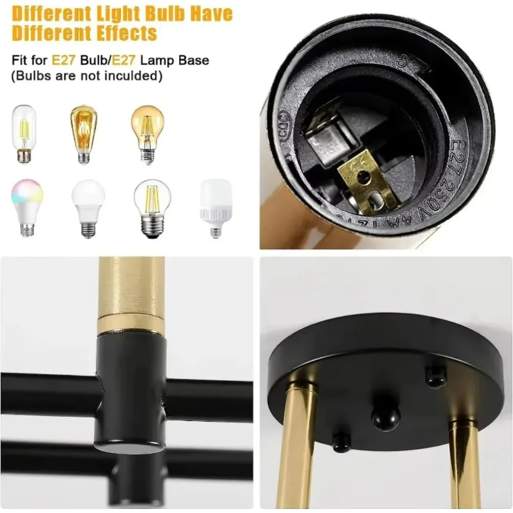 JOYINLED Hot Sales Modern Chandeliers 2/4/6/8BG Simple Decoration Ceiling Lamp Flush Mounted Indoor Room Lights Ceiling
