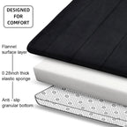Bathroom Coral Velvet Anti-Skid Mat,Quick Water Absorption,Dry Machine Washing,Toilet Mat,Softcomfortable, Easy Mat Bathroom Use