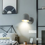 Room Wall Lights Wall Decor Nordic Bedside Wall Lamps Macaroon Steering Head Wood Hanging Sconce Living/Bedroom Reading Lighting