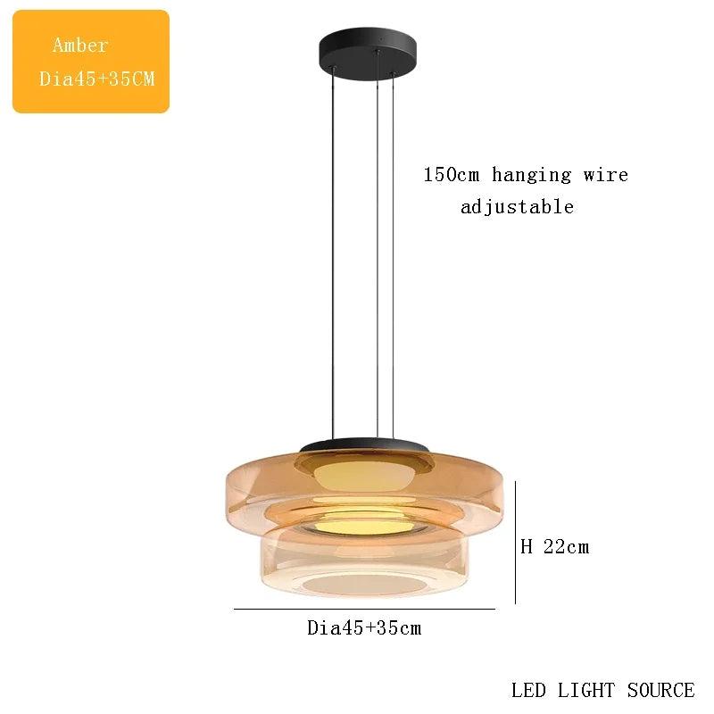 Italy Design Glass Pendant Lights Artistic Creative Modern LED Chandeliers Home Restaurant Cafe Decor Hanging Lamps