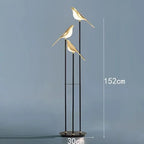 Scandinavia Designer LED Floor Lamps with Bird Illumination Table Desk Light for Bedroom Living Room