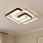 LED-taklampa med rund eller fyrkantig form – Geova – fyrkantig(50 × 50 cm)-50 W / 3- färger utan fjärrkontroll / Voltage 165-265V – produktfokuserad miljöbild