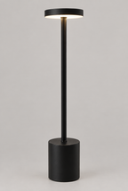 Uppladdningsbar bordslampa med rund skärm