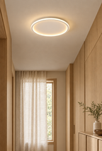 Hemton – rund LED-plafond med ljusring