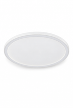Hemton – rund LED-plafond med ljusring – vit bakgrund