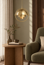 Hemton – pendellampa med vridbar kupol och ring