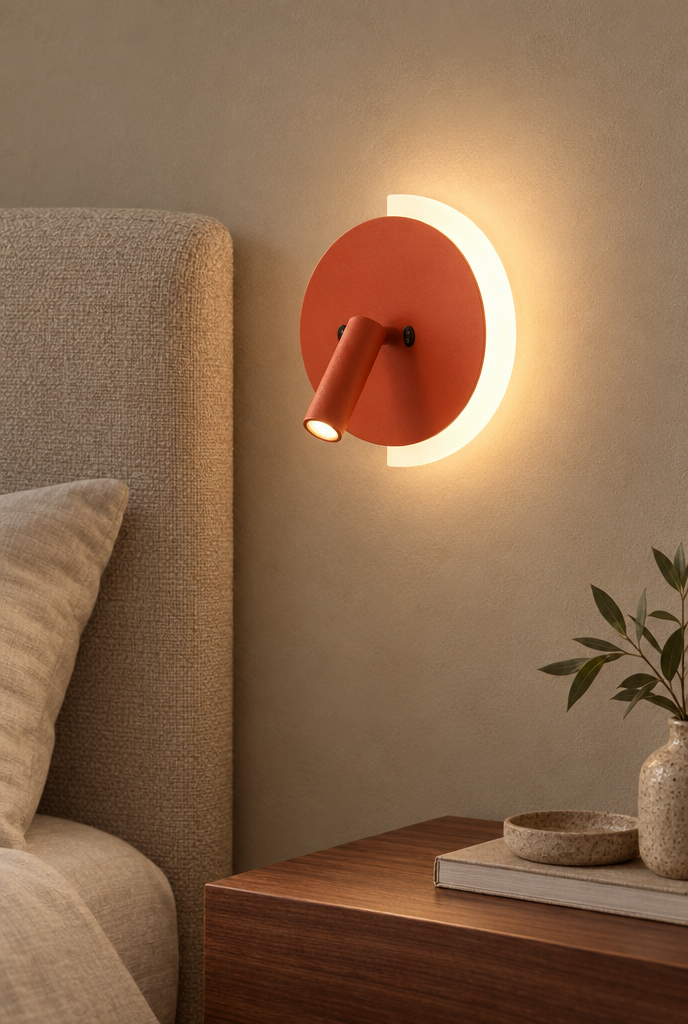 Vägglampa med riktbar lässpot
