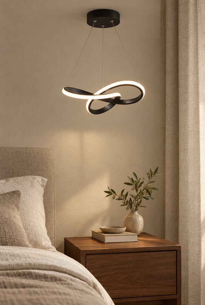 Takpendel med böljande LED-form