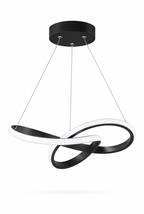 Takpendel med böljande LED-form – vit bakgrund