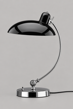 Hemton – Bauhaus bordslampa med välvd kromarm