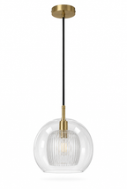 Hemton – pendellampa i dubbelt glas – vit bakgrund