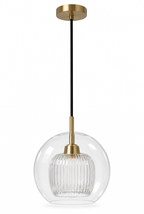 Hemton – pendellampa i dubbelt glas – vit bakgrund